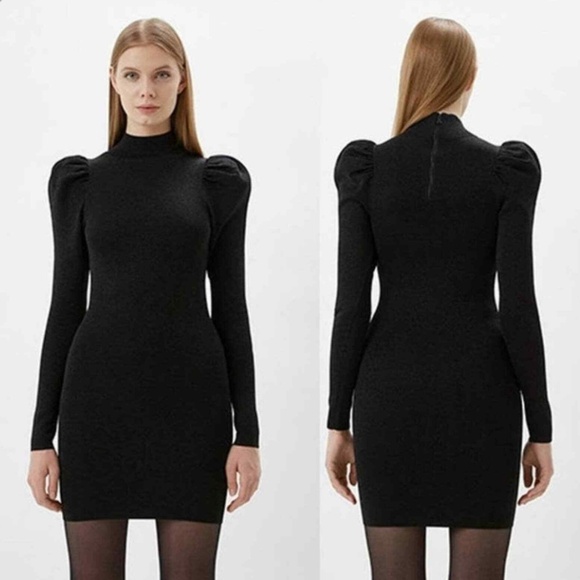 Alice + Olivia Issa metallic wool blend dress - Picture 3 of 8